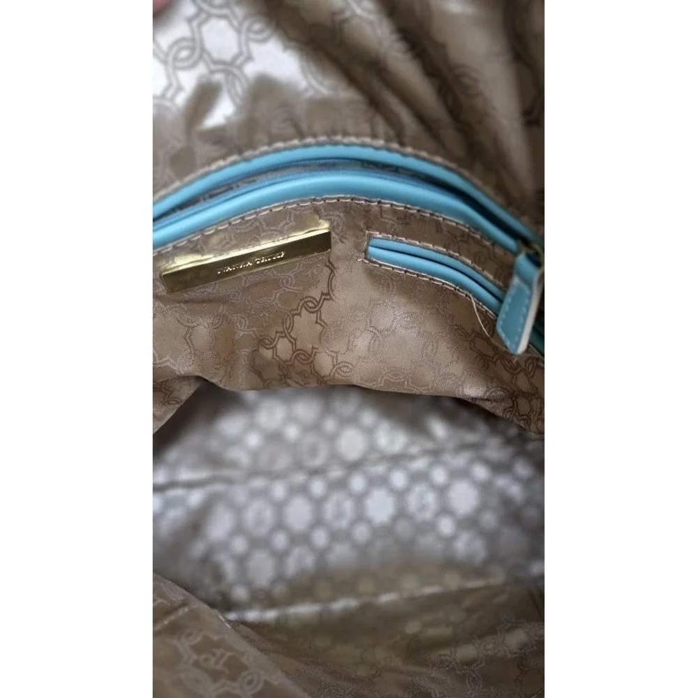 Ivanka‎ Trump Faux Leather Turquoise Satchel/Bag Top Handle Crossbody